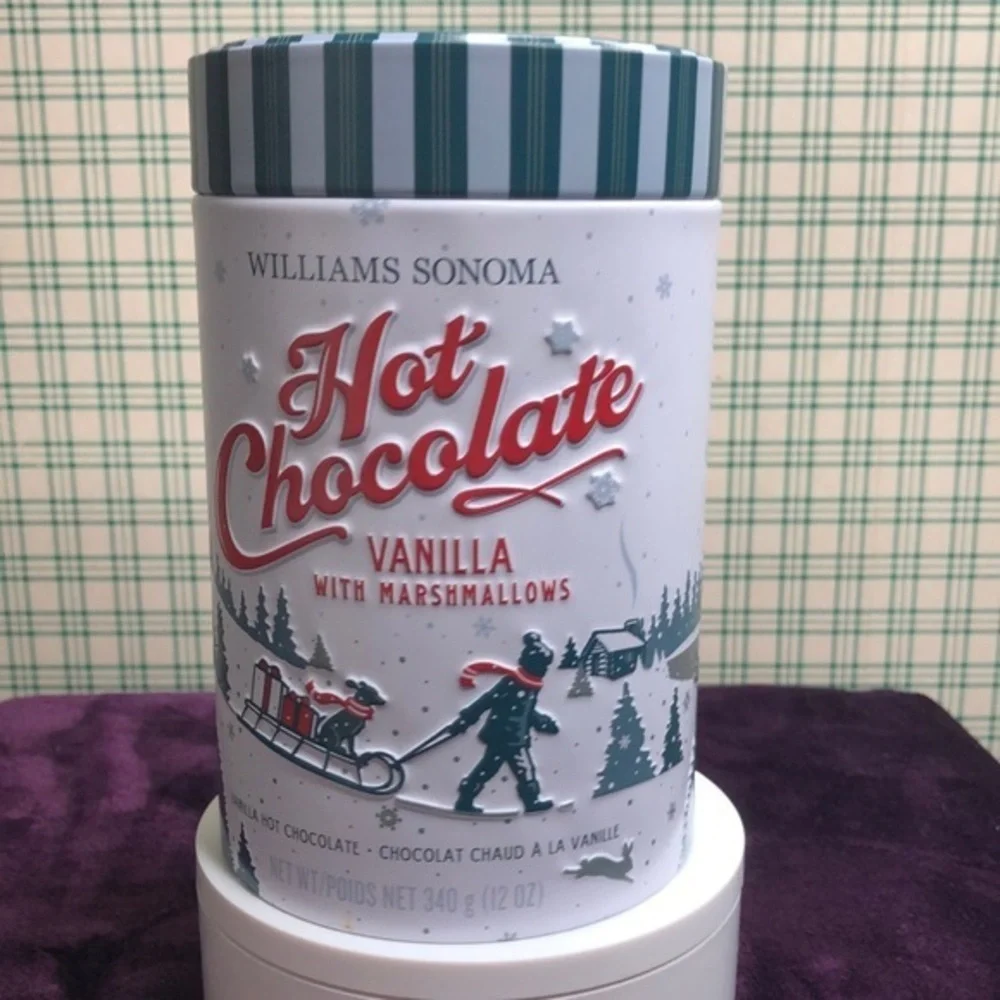 Williams Sonoma Hot coco tin